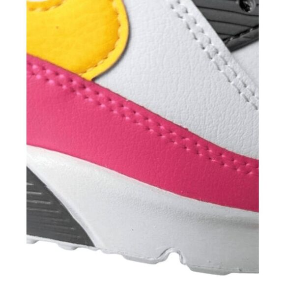 NIKE Air Max 90 'White Hyper Pink Orange' Running Shoes Size 6.5Y/W8 - Picture 15 of 15